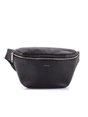 Fendi Black Textured Leather Belt Bag